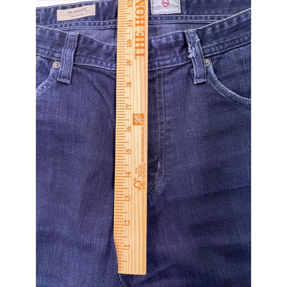 AG Adriano Goldschmied The Graduate Denim Jeans Men's 34x32 Straight Light Wash